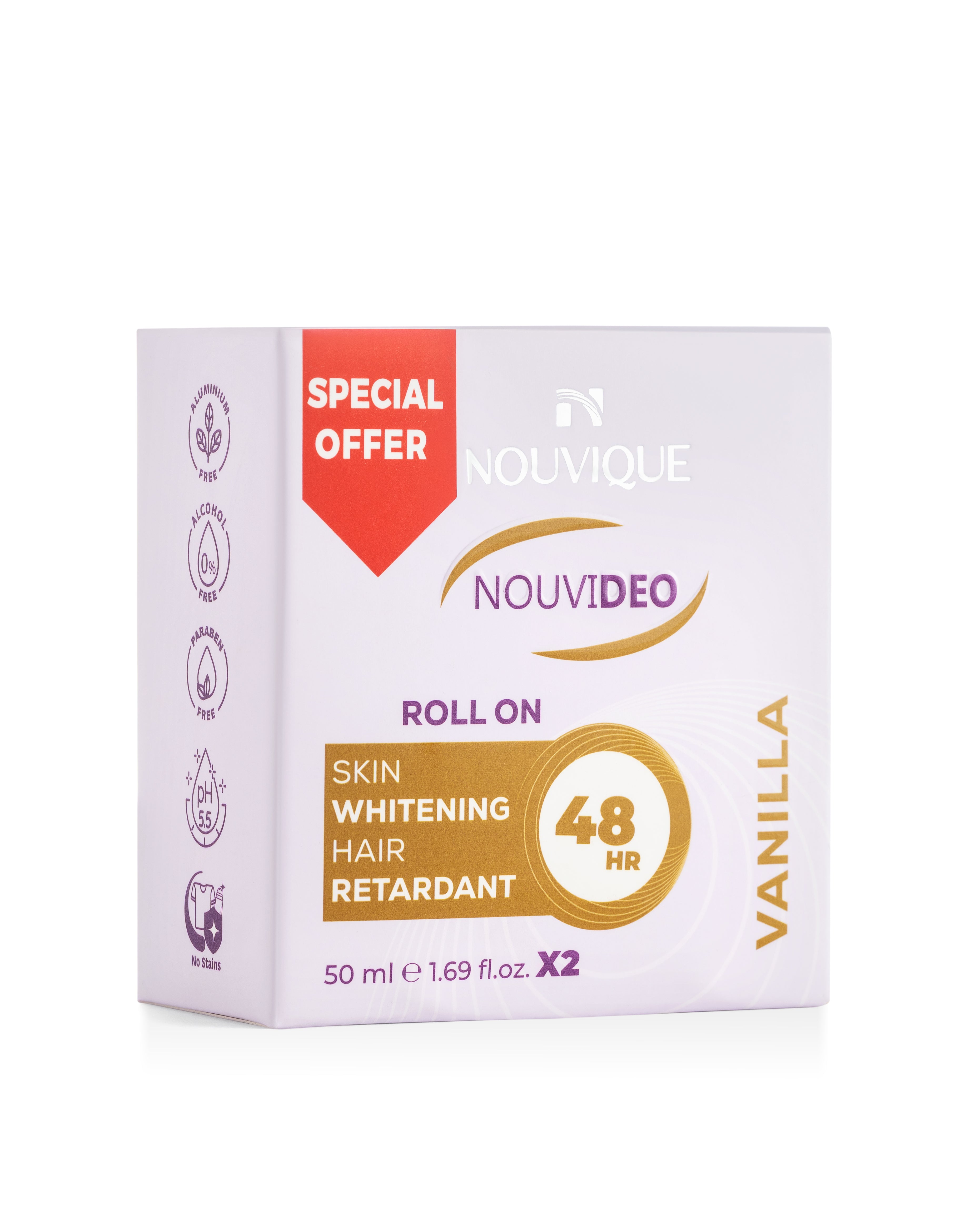 Nouvique Nouvideo Roll On VANILLA 50mlX2