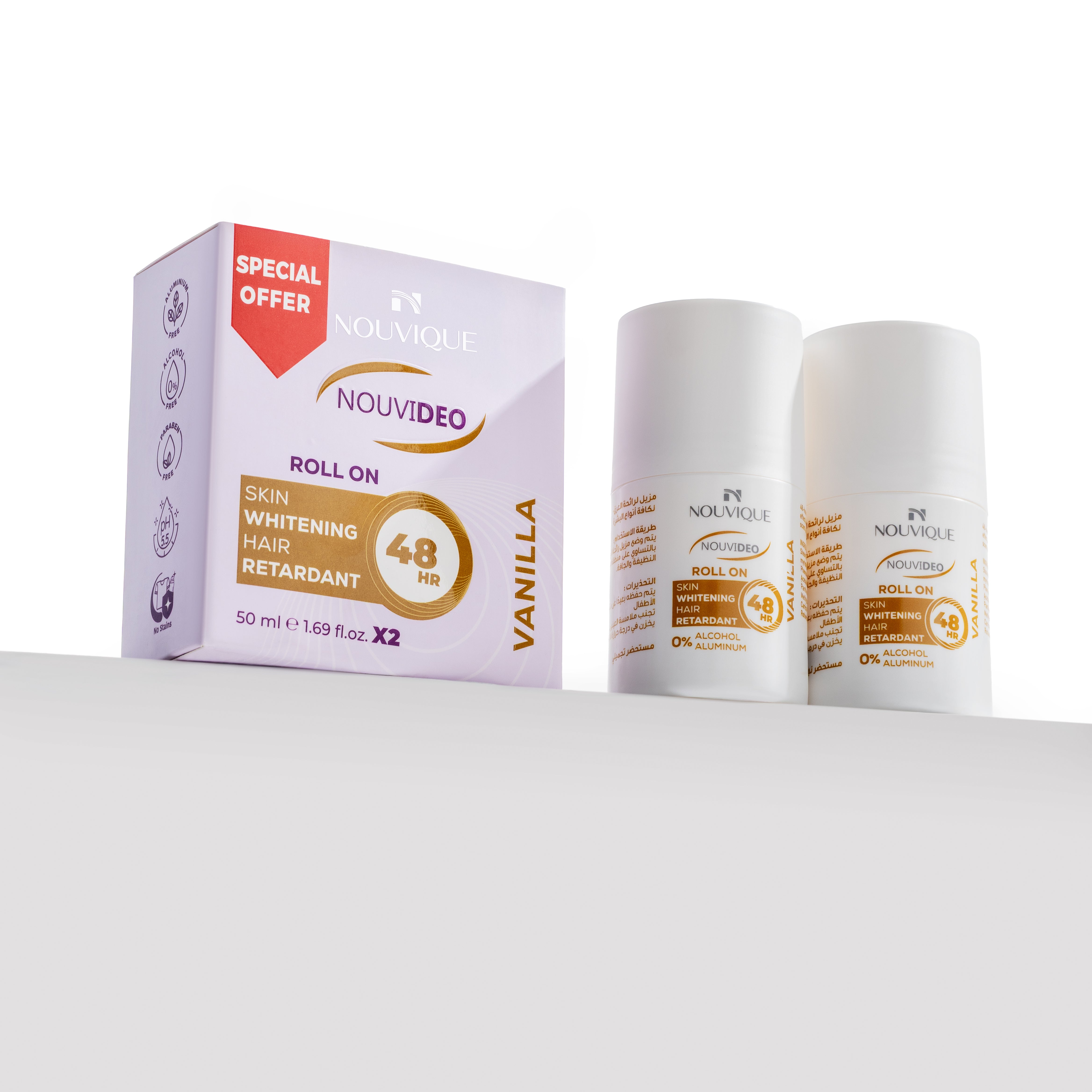 Nouvique Nouvideo Roll On VANILLA 50mlX2