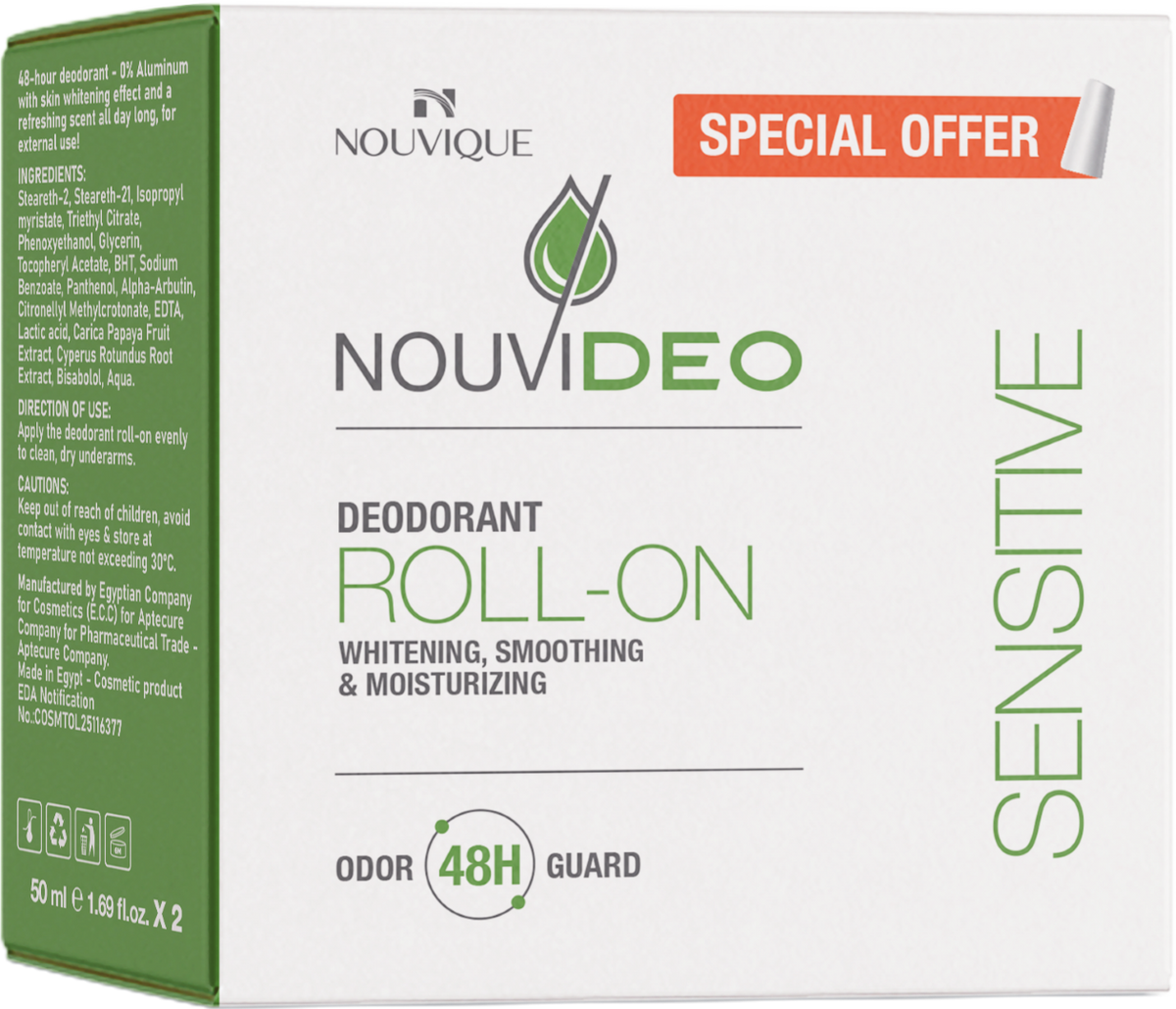 Nouvique Nouvideo Roll On Sensitive Skin 2X50ML (Kit)