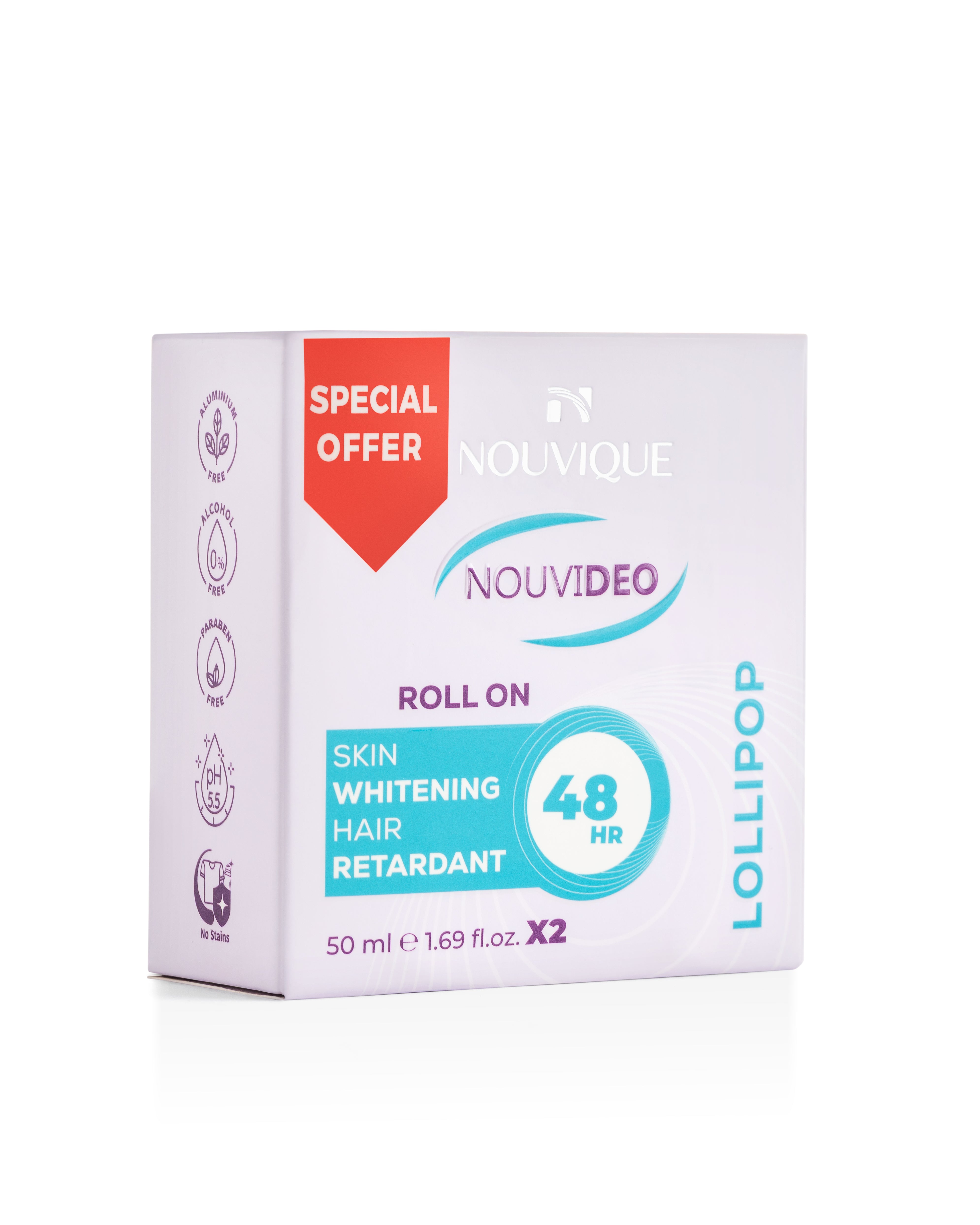 Nouvique Nouvideo Roll On LOLLIPOP 50mlX2