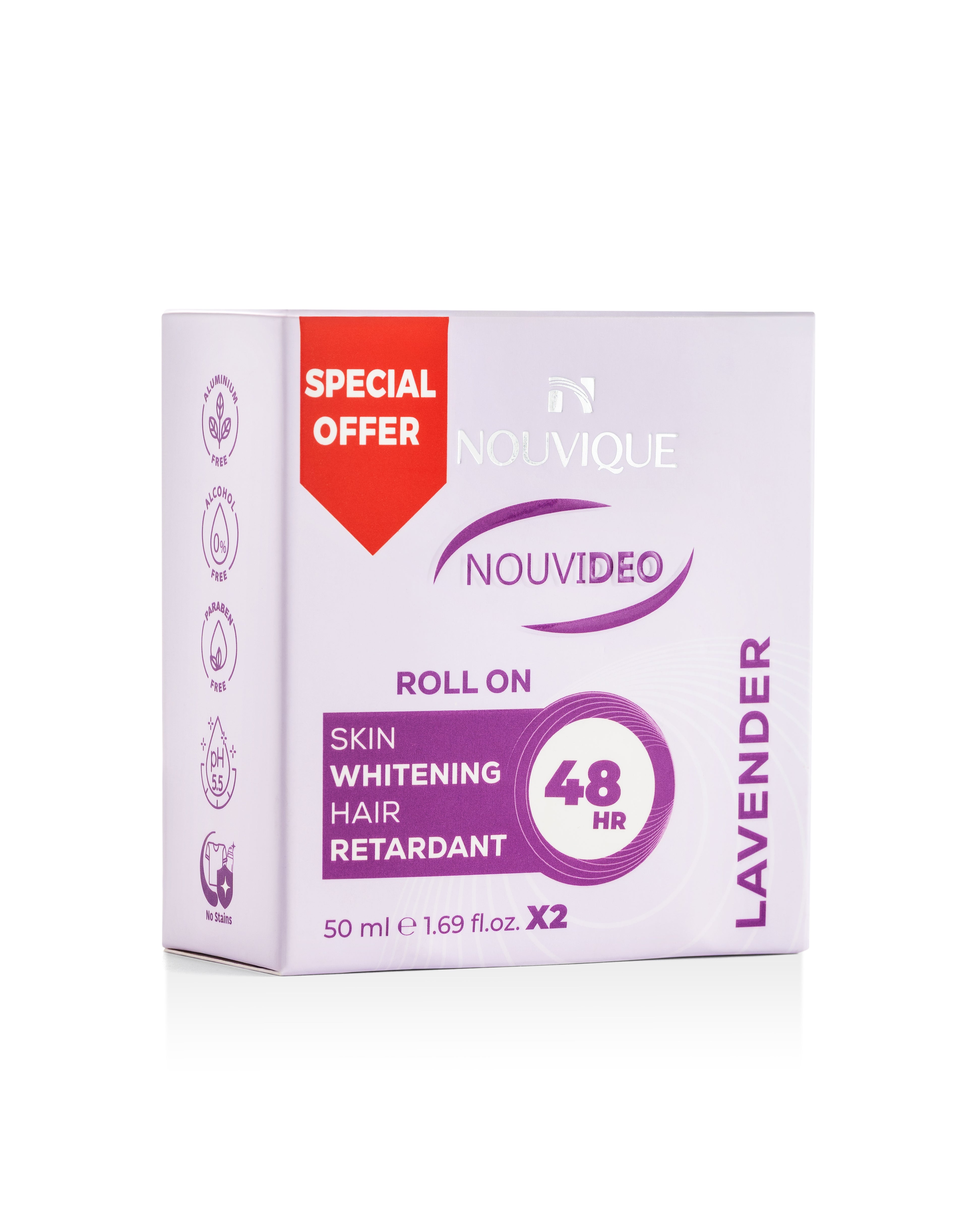 Nouvique Nouvideo Roll On LAVENDER 50mlX2
