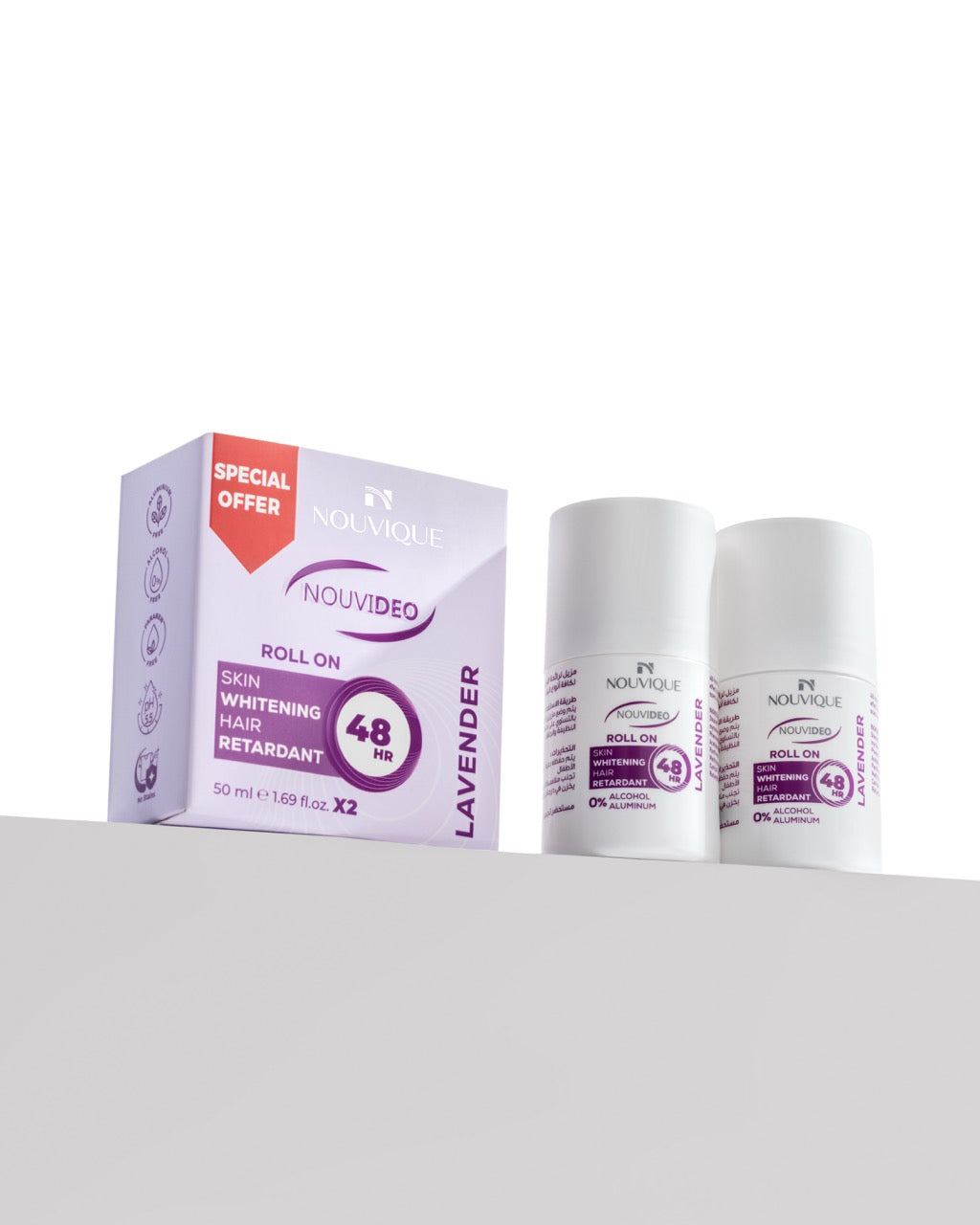 Nouvique Nouvideo Roll On LAVENDER 50mlX2